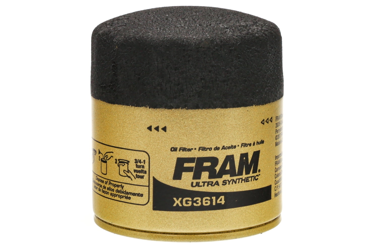 FRAM Ultra Synthetic Oil Filter, XG3614, 20K mile Replacement Engine Oil Filter Fits select: 2003-2018 FORD FOCUS, 2005-2023 FORD ESCAPE