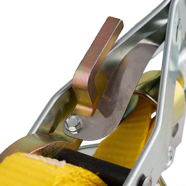 2,000 lb. 1-Ton Capacity 12 ft. Max Lift 10:1 Leverage Web Strap Puller Come Along Tool