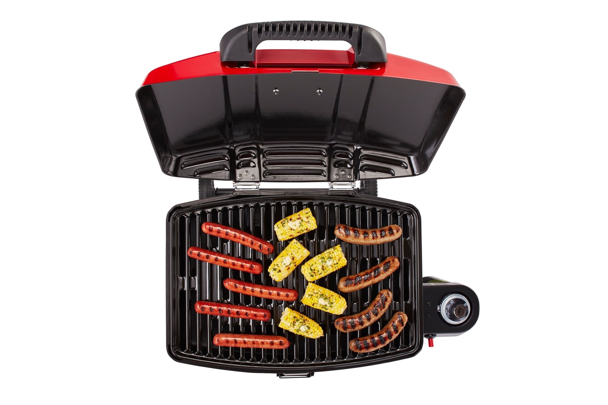 Portable Sportster 1-Burner Propane Grill with 11,000 BTUs, Red