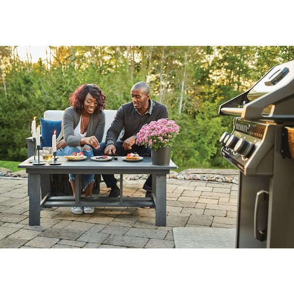Rogue 3-Burner Propane Gas Grill with Range Side Burner in Black