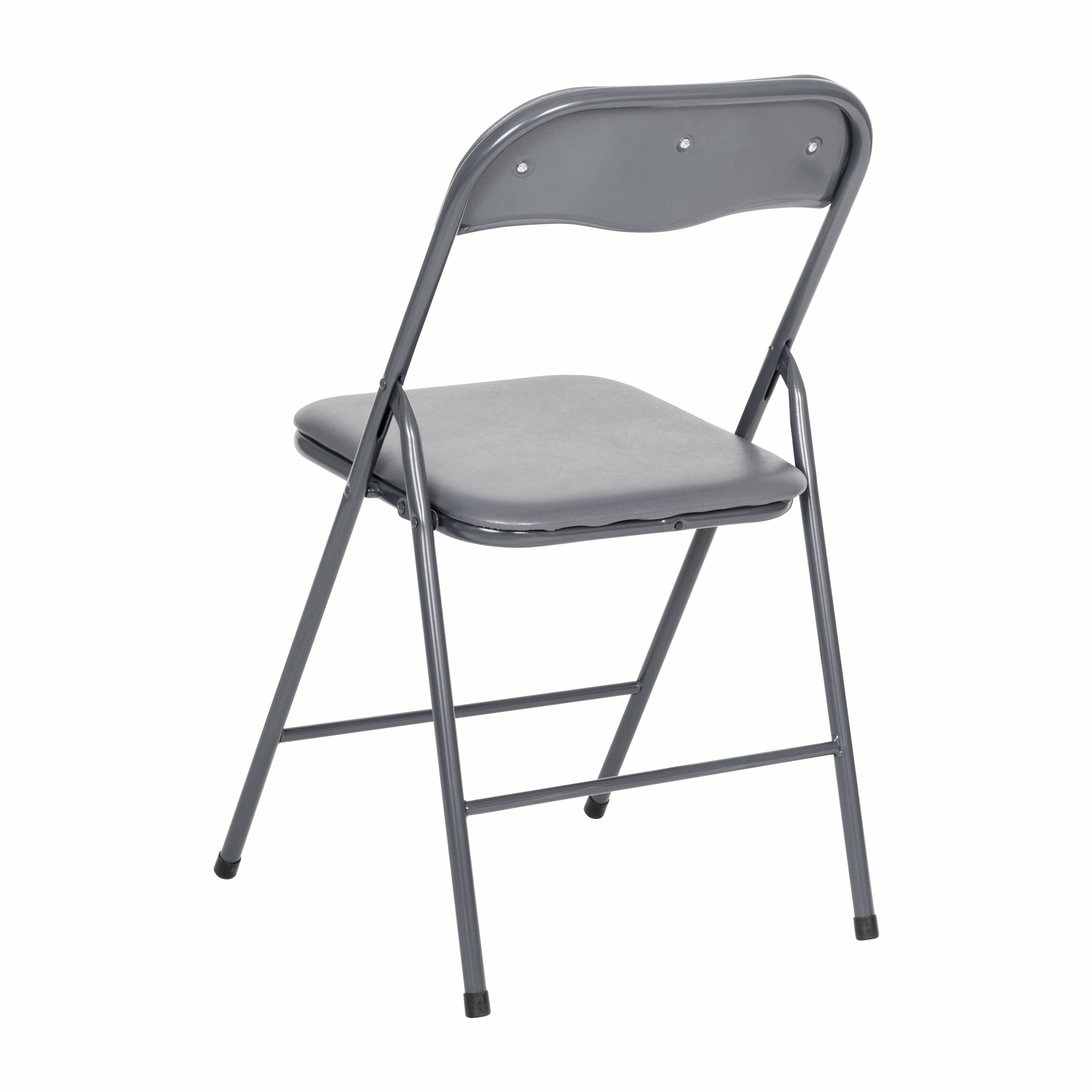 BizChair 5 Piece Gray Folding Card Table and Chair Set