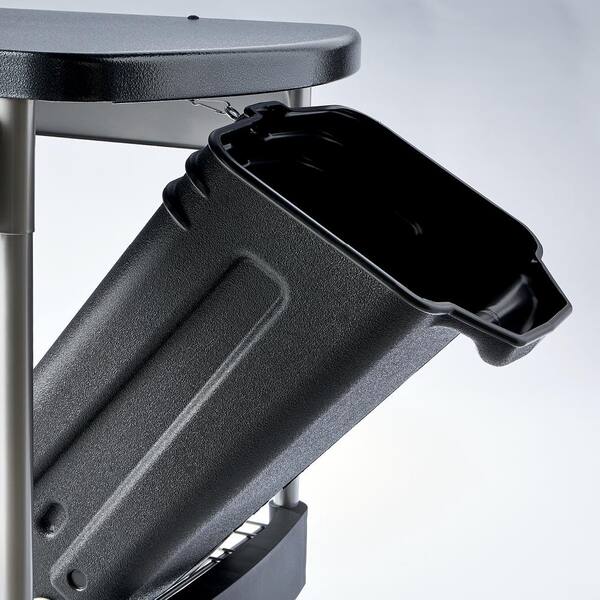 22 in. Performer Deluxe Charcoal Grill in Black with Built-In Thermometer and Digital Timer