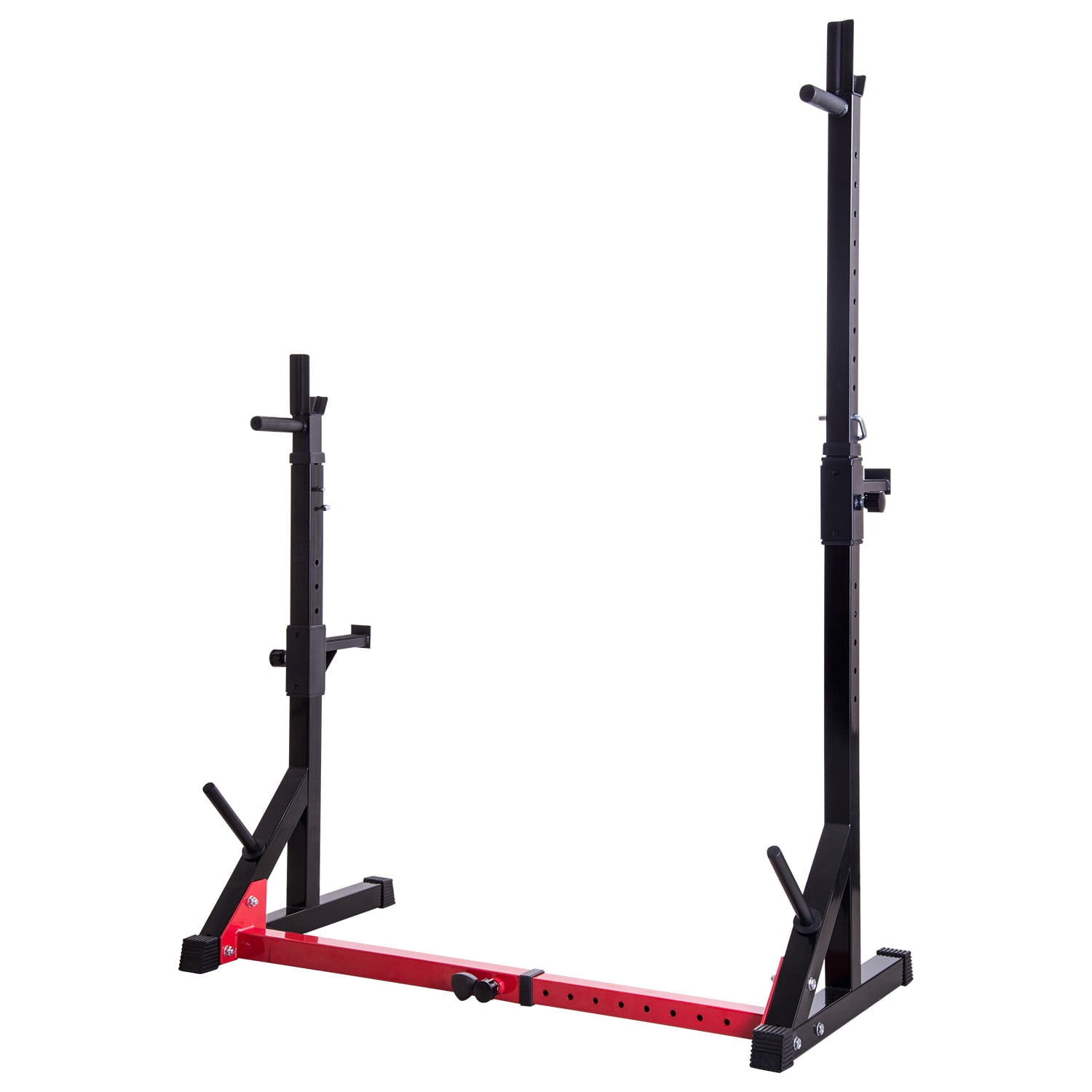 Ollieroo Steel Barbell Squat Rack,Multifunctional Weight Lifting Rack with Barbell Plate Holder, Dip Station for Gym and Family Fitness,Adjustable Bench Press Rack 480LBS Weight Capacity