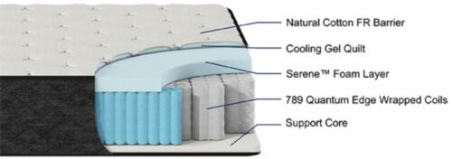 Decorative & Durable Bridget Queen 11.5" Luxury Firm Hybrid Mattress