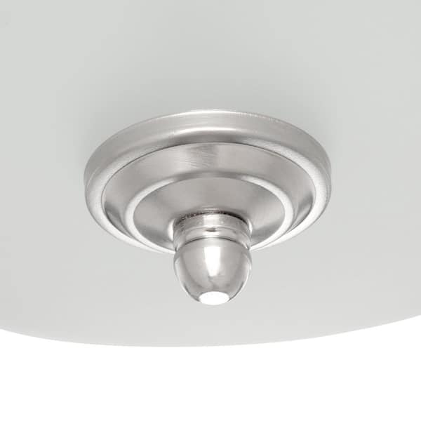 Clifton 13 in. Brushed Nickel Selectable LED Flush Mount