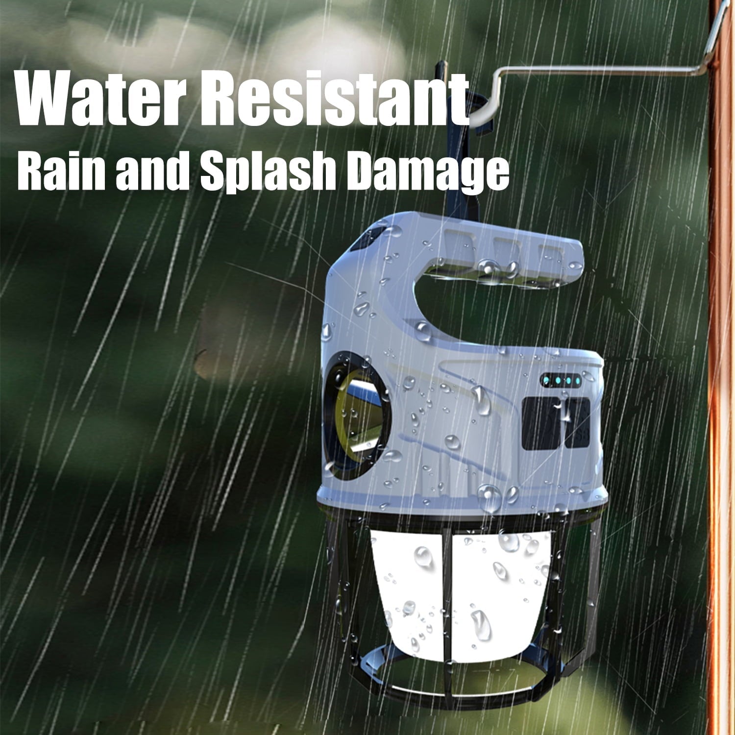 Kepagard Solar Camping Lantern Lamp Rechargeable Flashlight Emergency Light