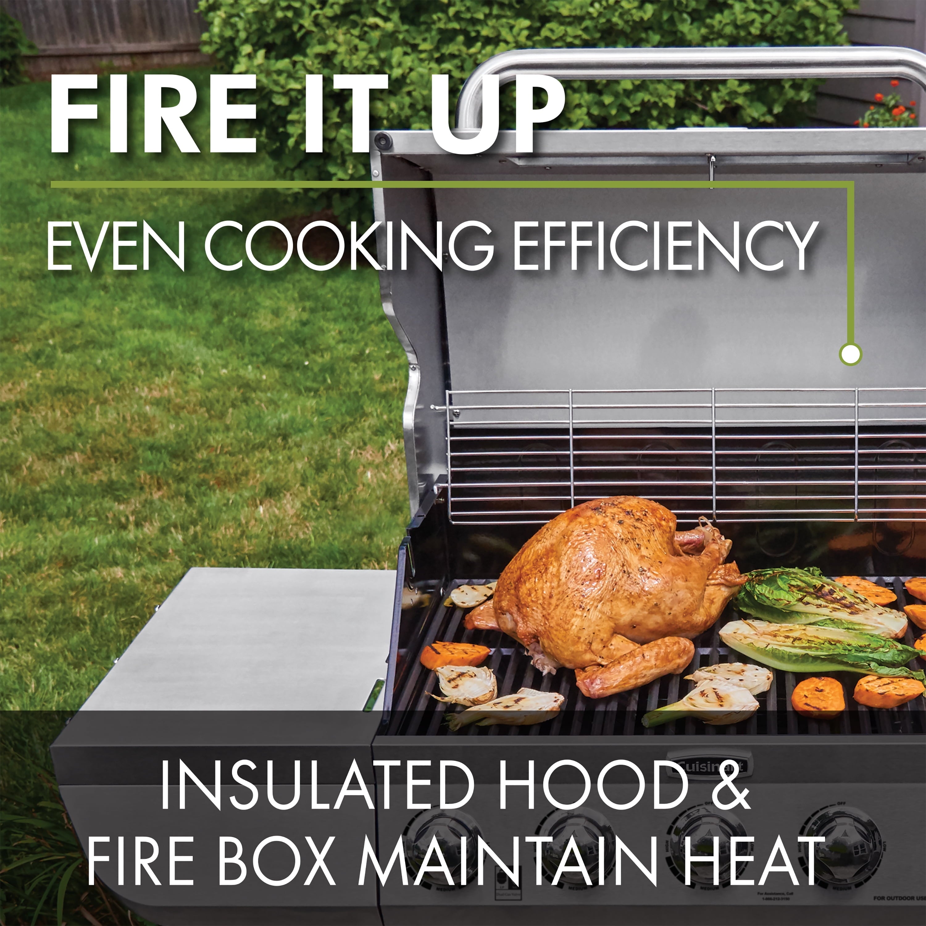 Cuisinart 5-Burner Dual Fuel Gas Grill (Propane/Natural Gas)