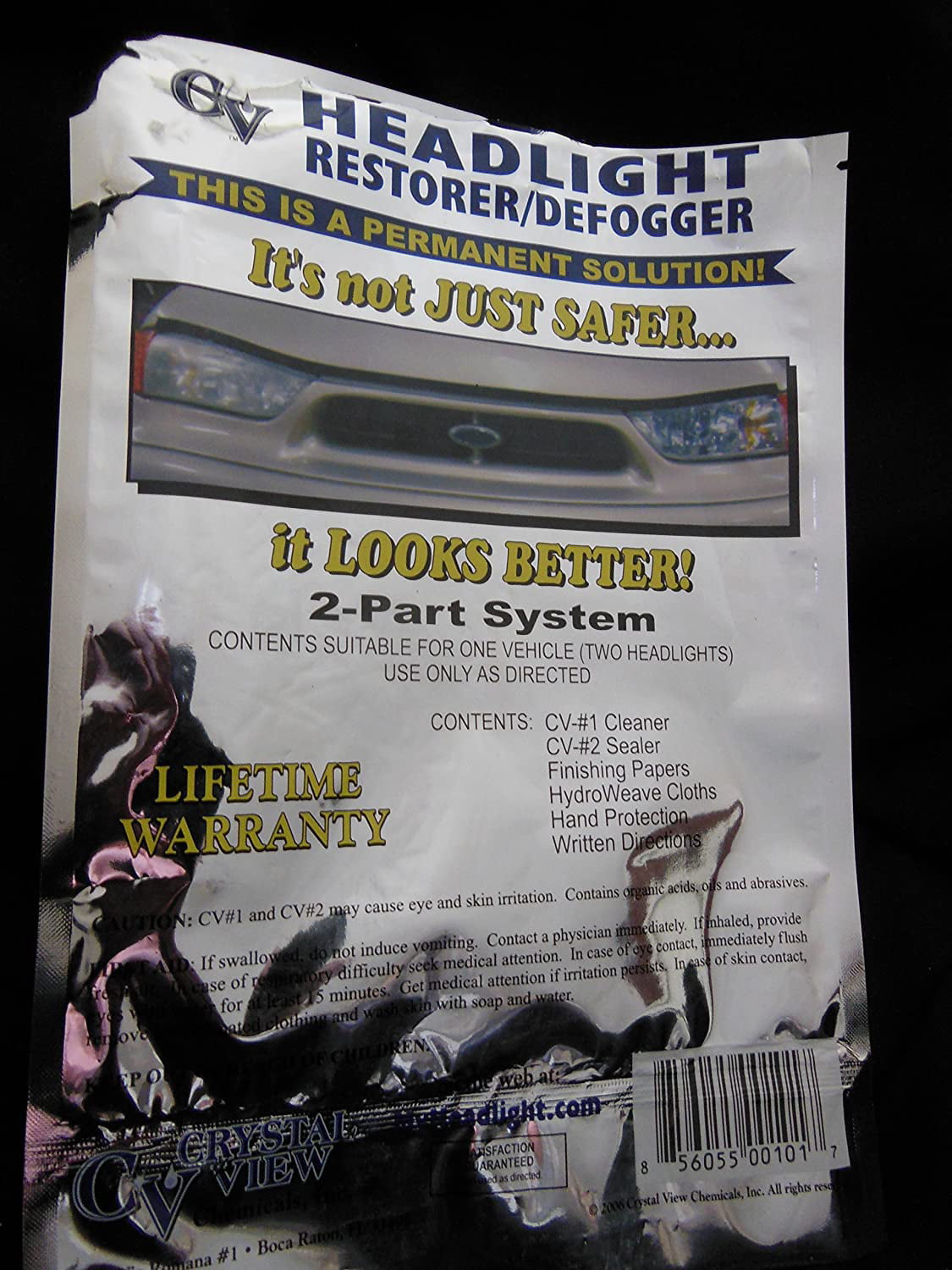 Crystal View Chemicals 101 Headlight Restoration