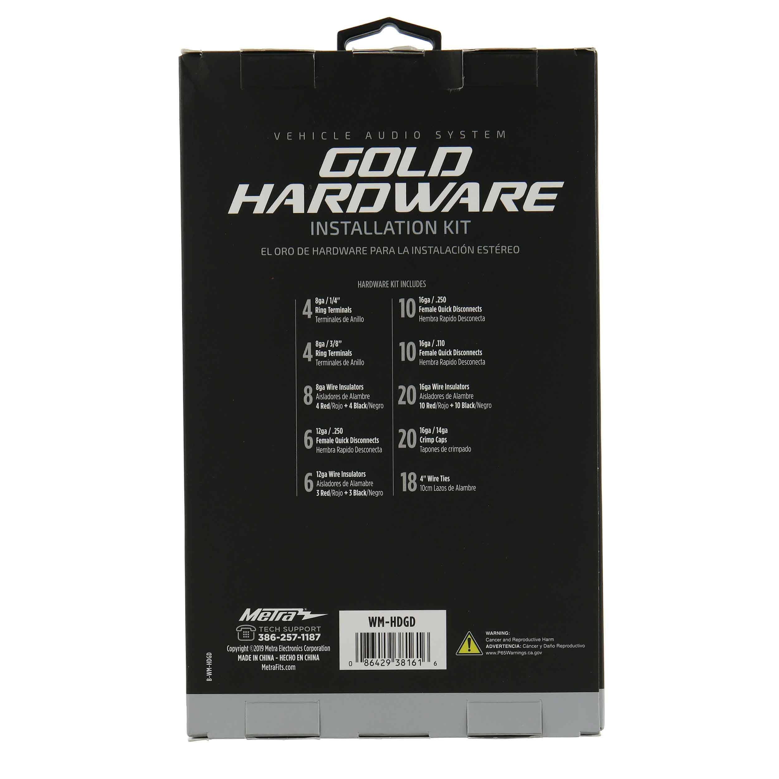 Metra WM-HDGD Gold Stereo Hardware Kit