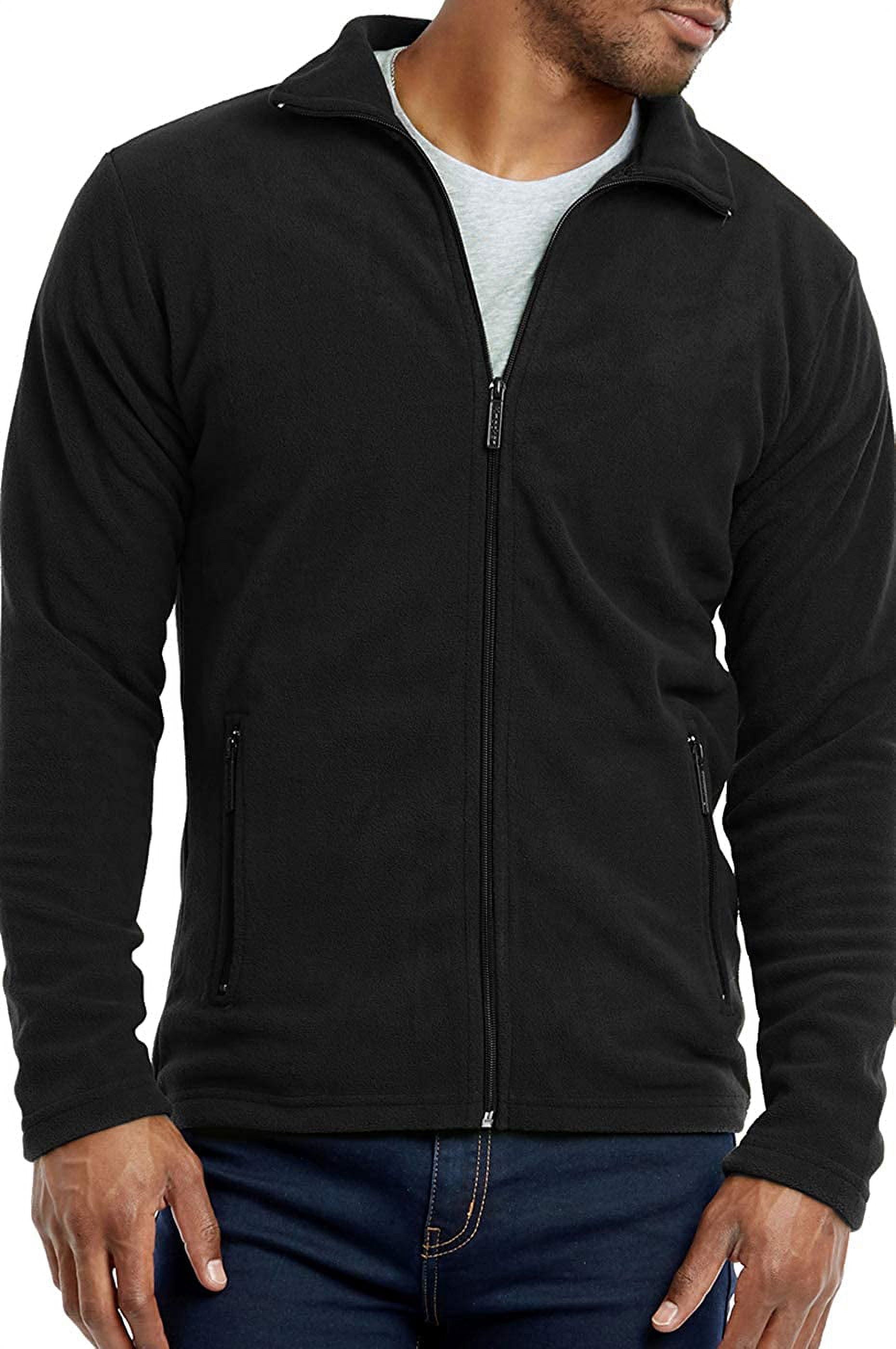 Knocker Men's Soft Fleece Full Zip Up Mid-Weight Winter Warm Sweater Jacket