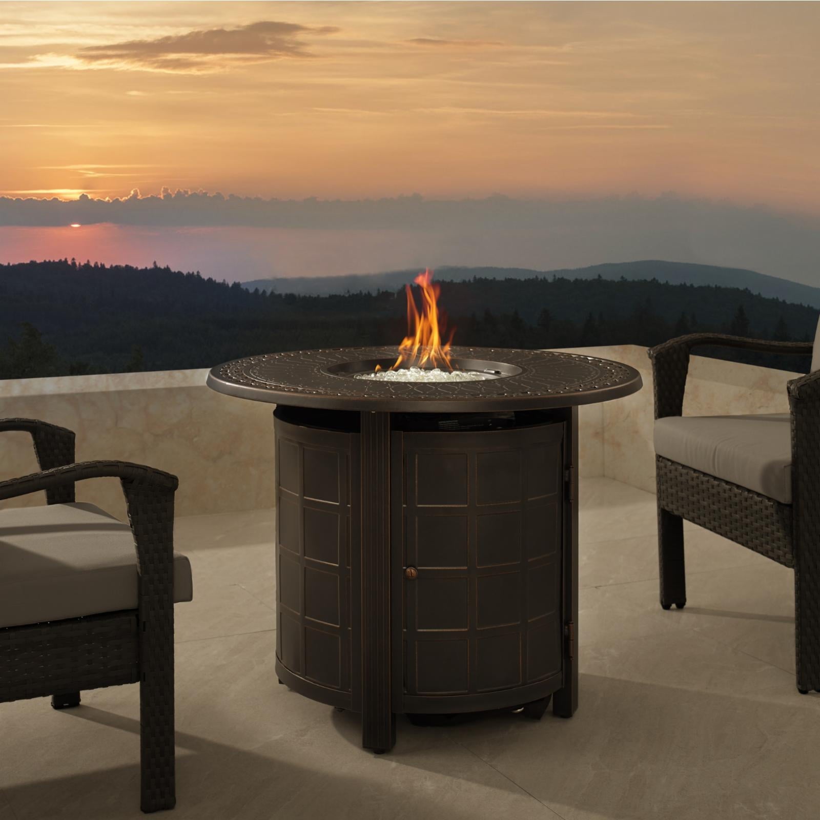 Fire Sense Columbia 34 in. Propane Fire Pit