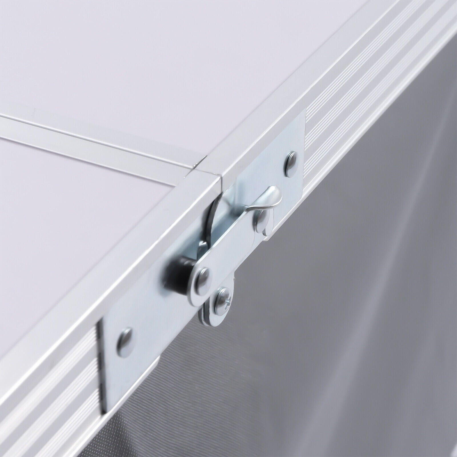 Aluminium Camping Table Kitchen Unit Folding Storage Outdoor Cook Station w/ Bag