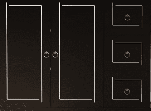 Lofka Kitchen Island with Storage,  Kitchen Island on Wheel with Wood Drop Leaf Tabletop,Black