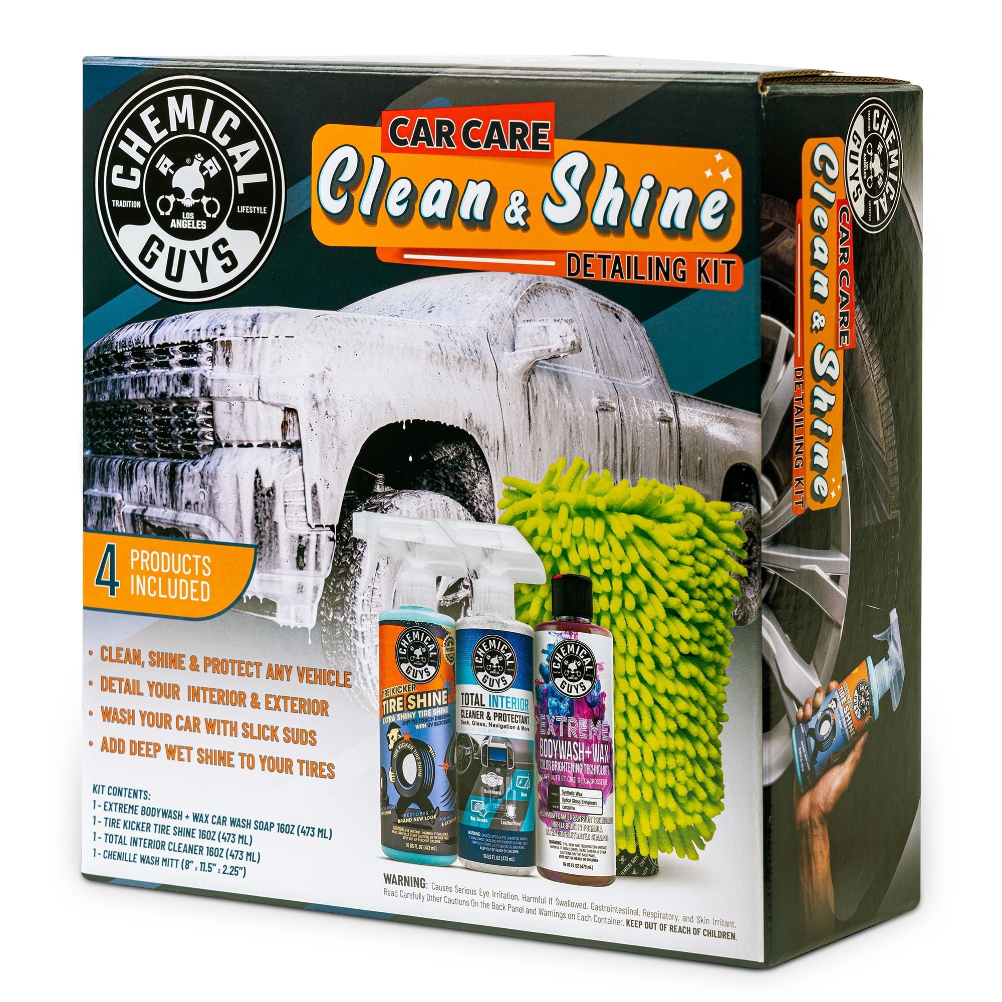 Chemical Guys Car Care Clean & Shine Detailing Kit (4 Items)