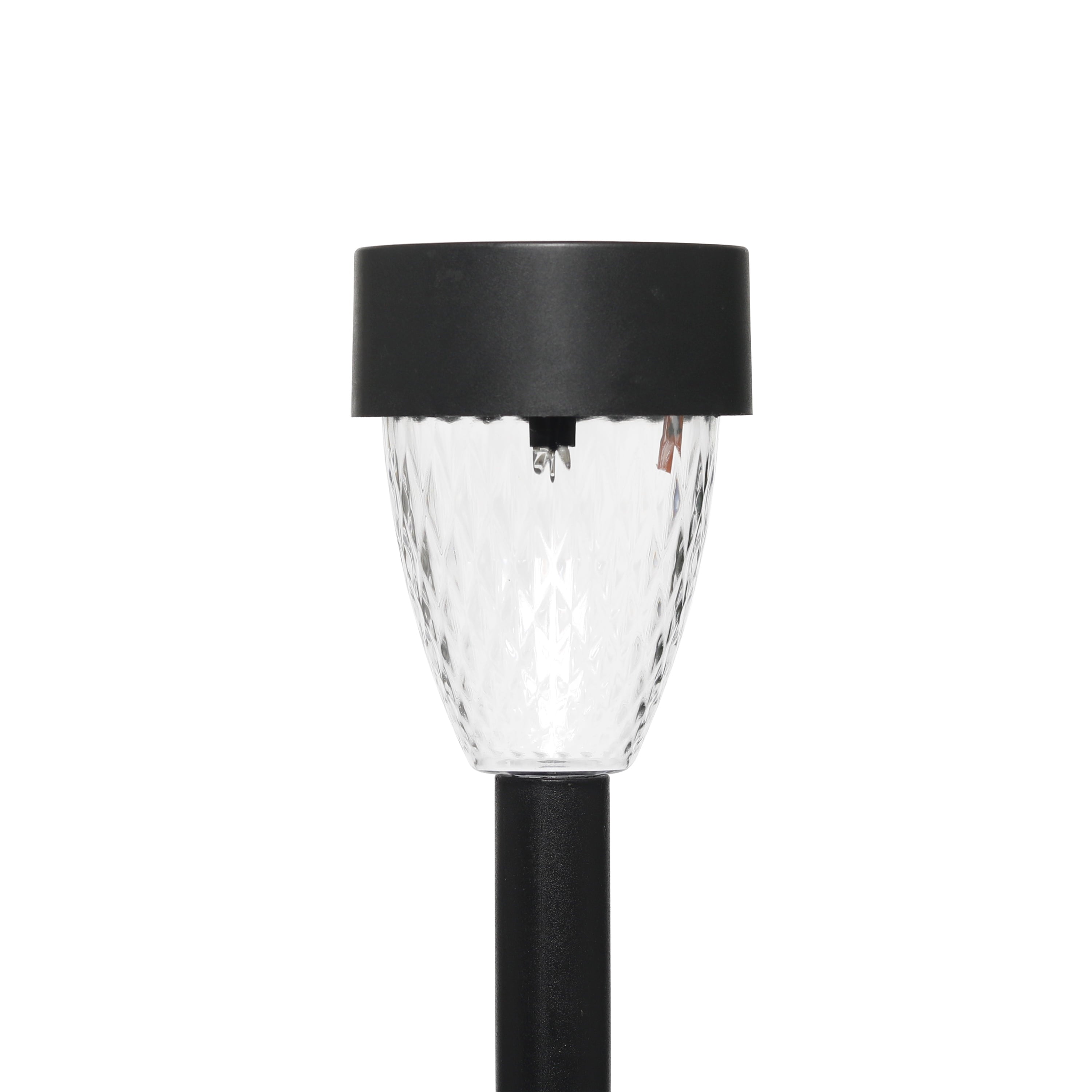 Mainstays Solar Powered Black Tapered LED Path Light, 5 Lumens