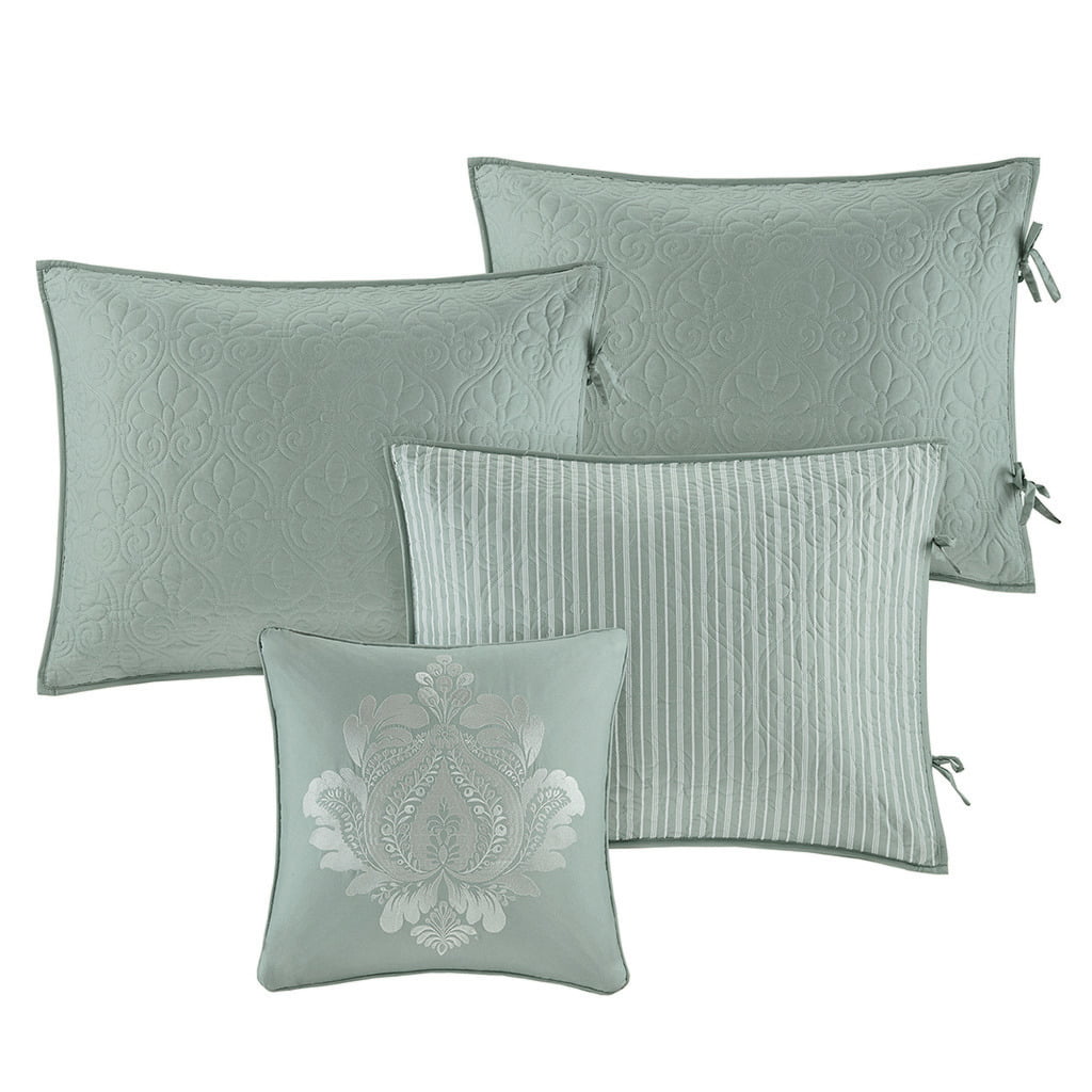 Home Essence Vancouver 6 Piece Reversible Daybed Cover Set, Seafoam