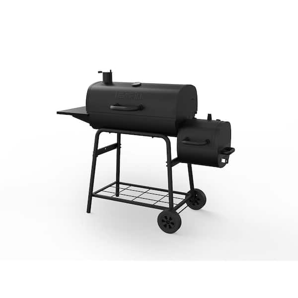 29 in. Barrel Charcoal Grill/Smoker in Black