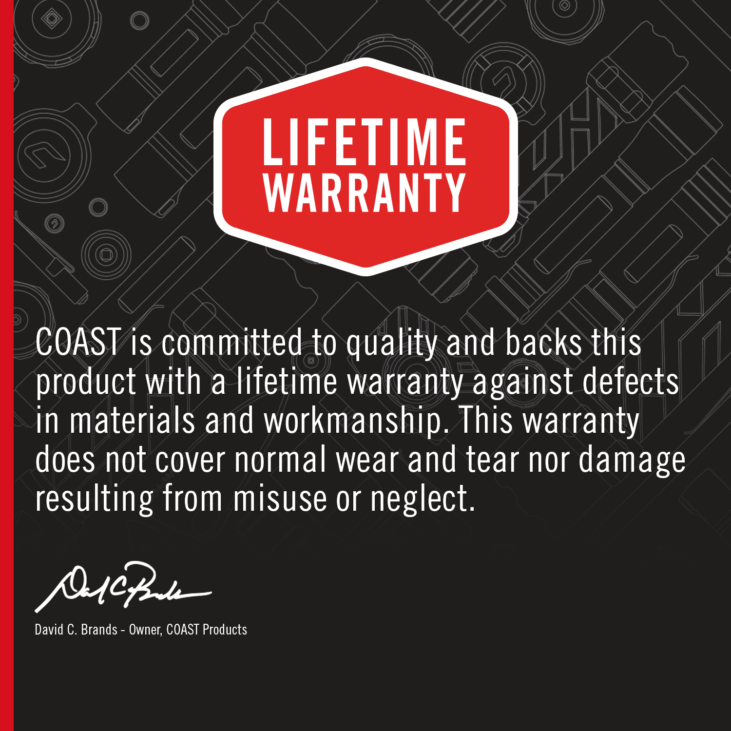 COAST PX15R 1000 Lumen Rechargeable Dual Power IP54 Rated LED Flashlight, 4.7 oz.