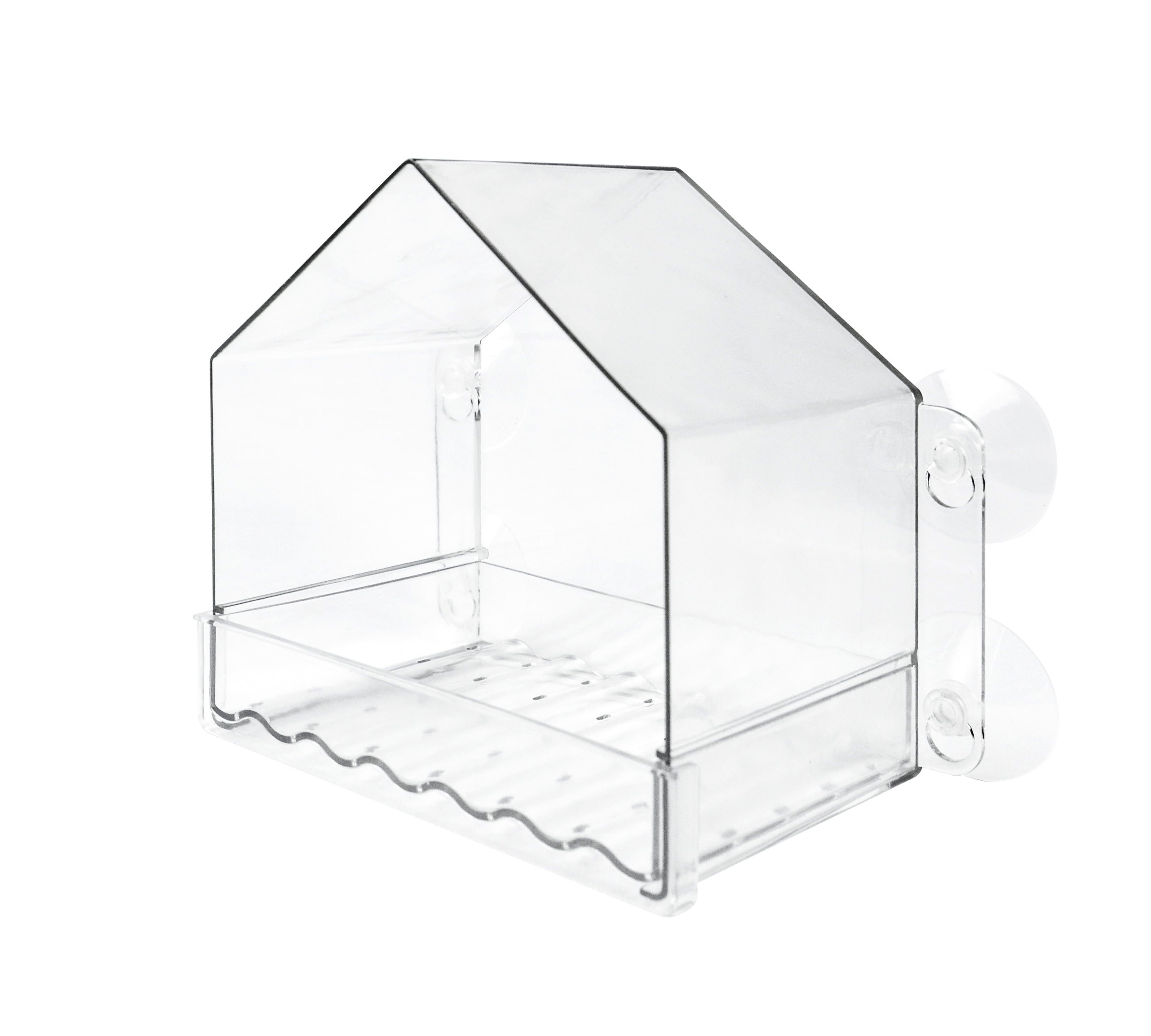Wild Wings Clear View Plastic Window Bird Feeder 2 Cup Capacity 6.5
