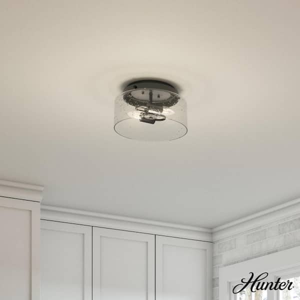 Hartland 12 in. 2 Light Noble Bronze Flush Mount Kitchen Light