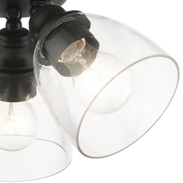 Montgomery 3 Light Black Flush Mount