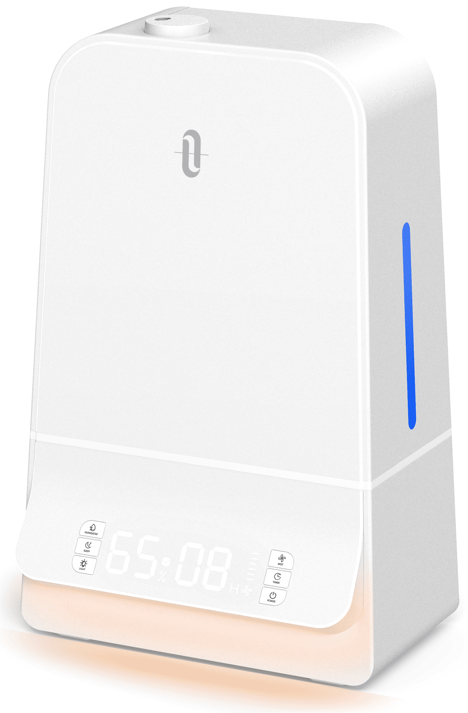 TaoTronics Humidifiers 6L Ultrasonic Cool Mist Humidifier with Humidistat, LED Display, Sleep Mode, 26dB Whisper Quiet, White