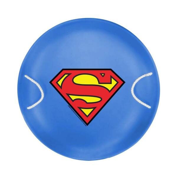 26 in. Heavy-Duty Superman Metal Saucer Sled with Handles (2-Pack)