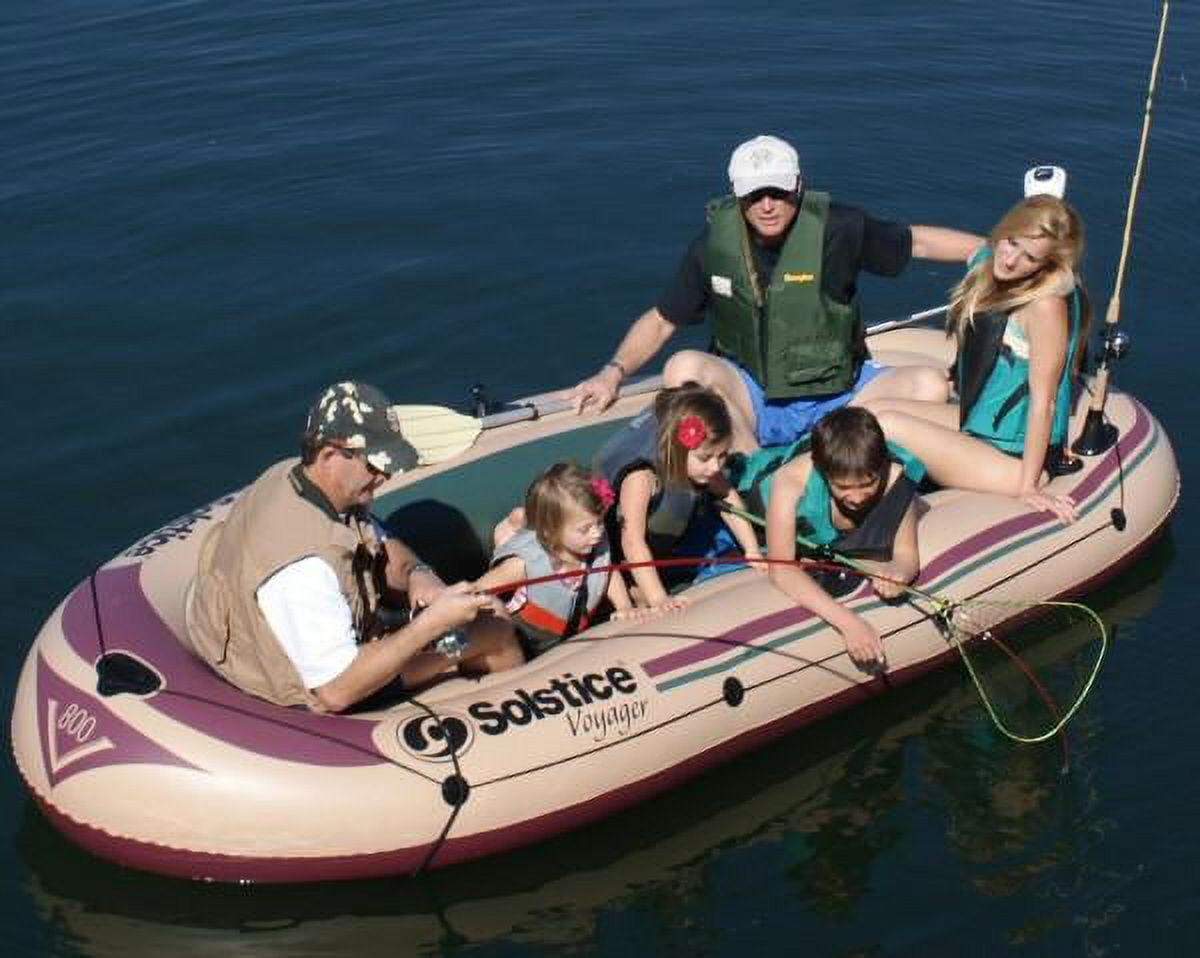 Solstice Voyager Inflatable 6 Person Boat Set
