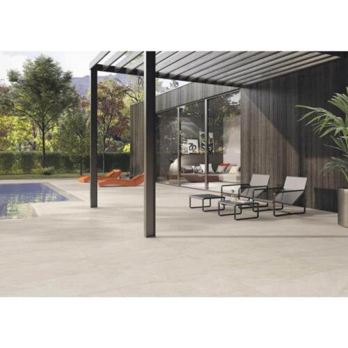 Porcelain Paver 1"X20"X40" Rimini Rect Ivory Grip (1-Box/1-Piece<wbr/>/5.38-Sq-Ft)