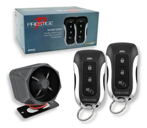 Prestige APS25Z Car Alarm System Remote Keyless Entry Security  800' Range NEW