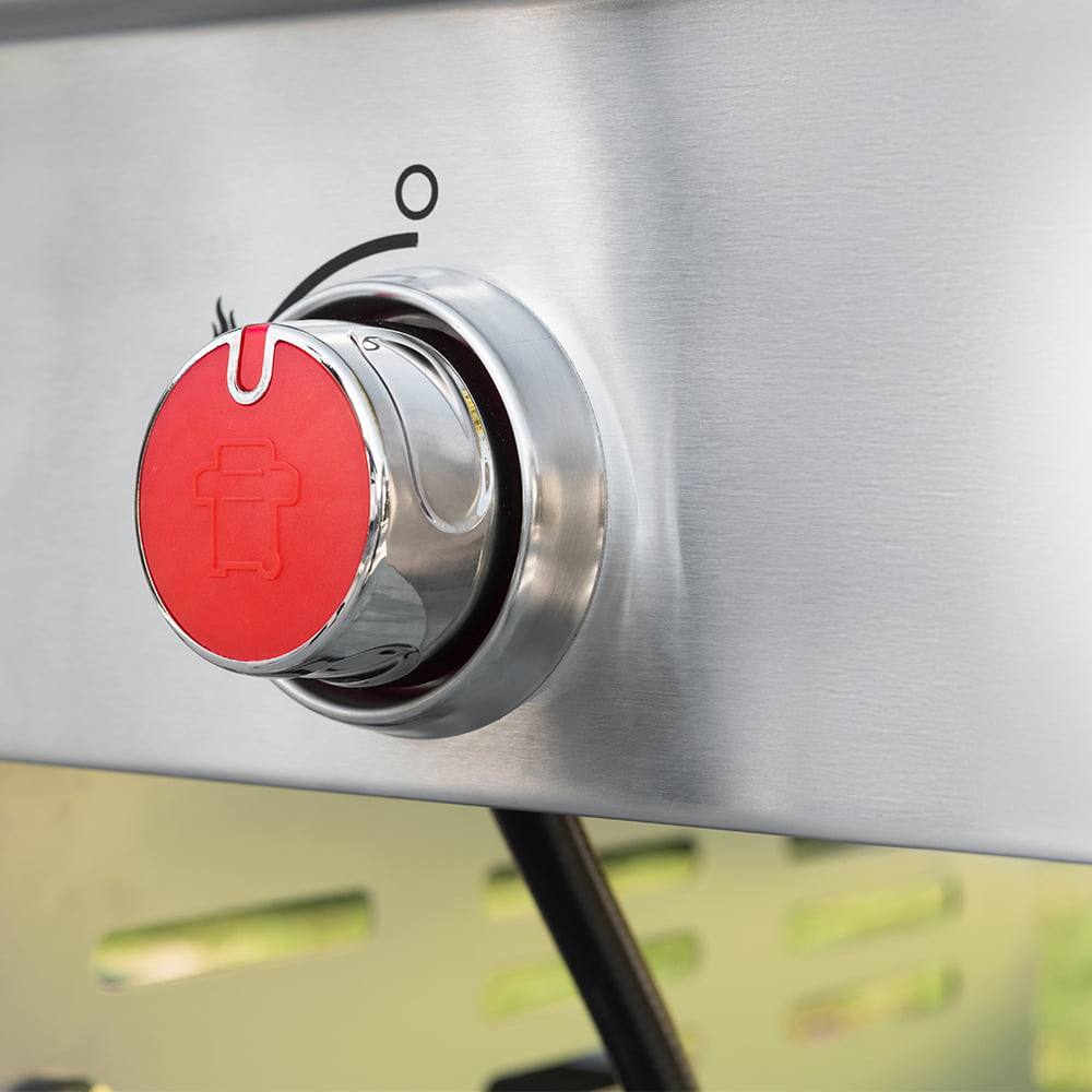 Nexgrill Deluxe 4-Burner Dual Energy Propane Gas Grill with Infrared Side Burner and Cabinets - 63000BTUs