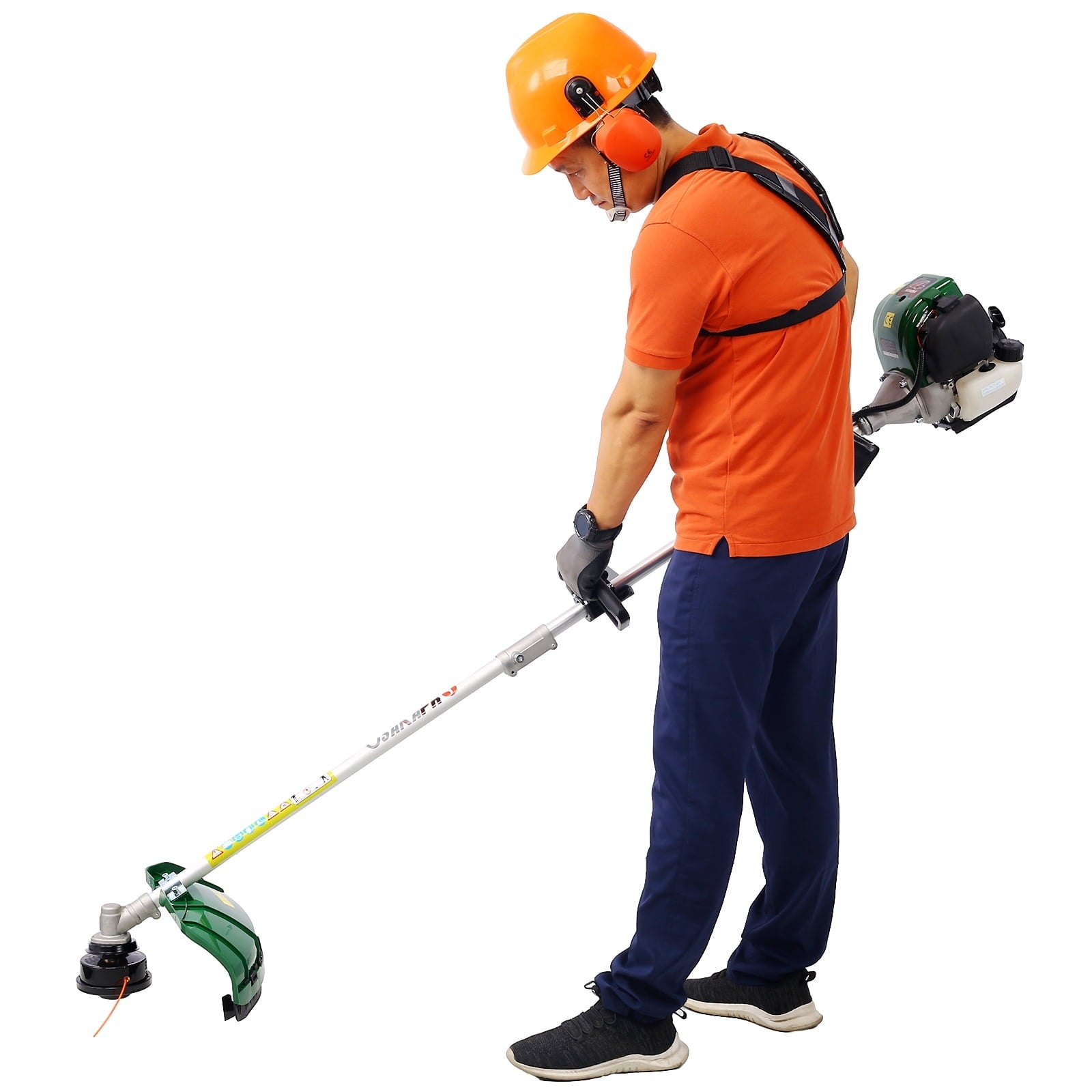 EastVita 9 In 1 Multi-Functional Trimming Tool with Gas Pole Saw Hedge Trimmer Grass Trimmer Brush Cutter 38cc 6500RPM 4-Cycle Garden Tools