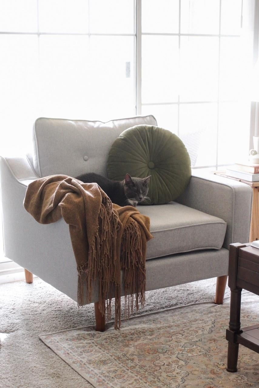 DHP Zion Modular 3-Seater Sofa, Gray Linen