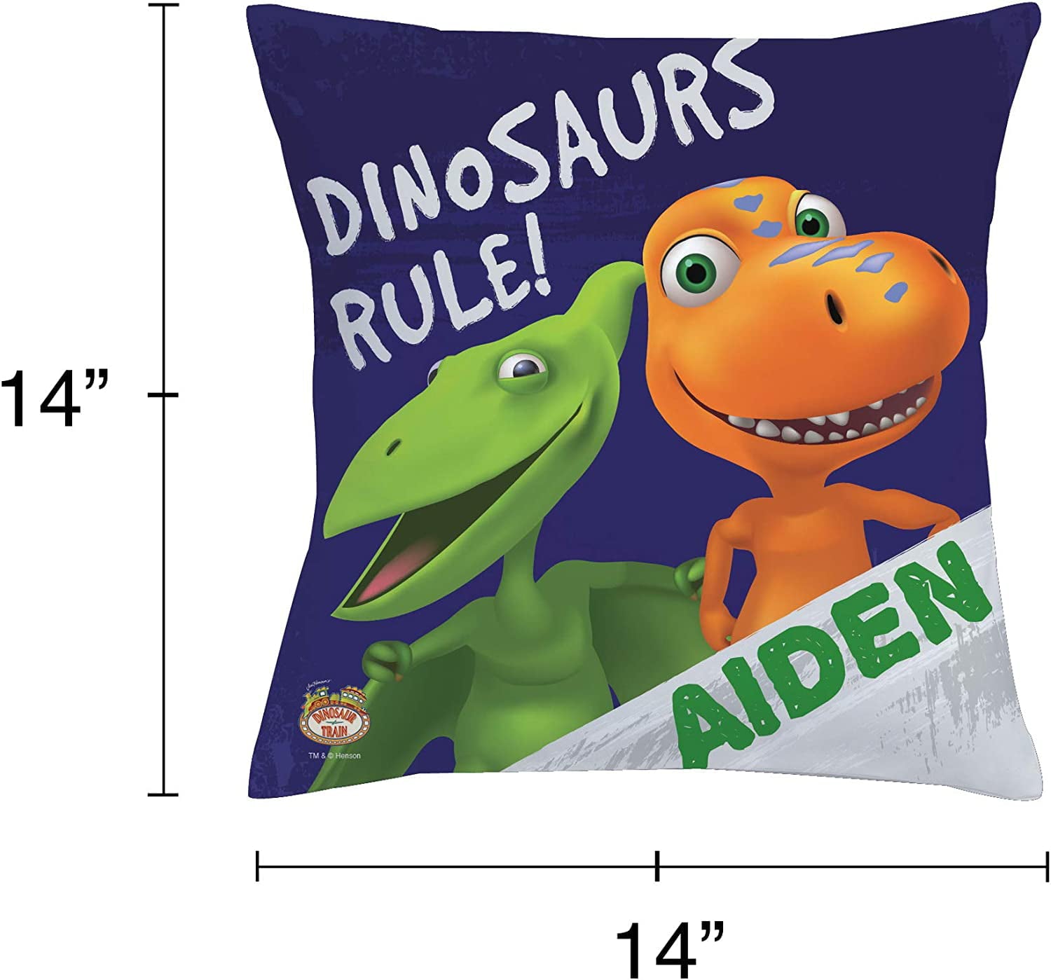Personalized Dinosaur Train Dinosaurs Rule Throw Pillow