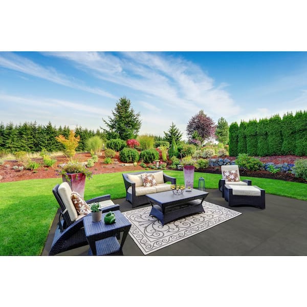 24 in. x 24 in. Square Praia Grey Matte Porcelain Paver Floor Tile (8 Sq. Ft./Case)