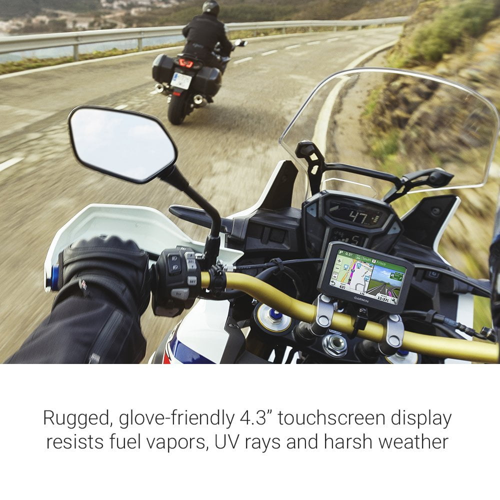 Garmin Zumo 396LMT-S Motorcycle GPS Navigator Bundle with GPS, Hard EVA Case, MicroSD HC 16GB C10 U1 With SD Adapter and Screen Cleaner