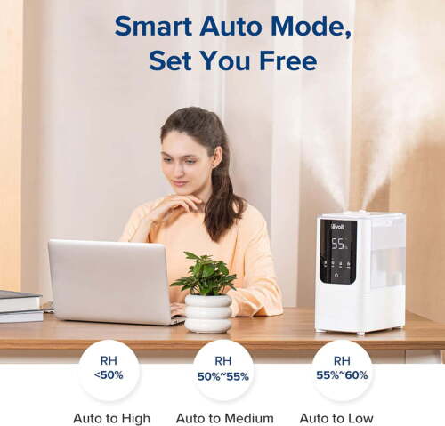 Levoit Smart Cool and Warm Mist Top Fill Humidifier with Aromatherapy, 4.5L