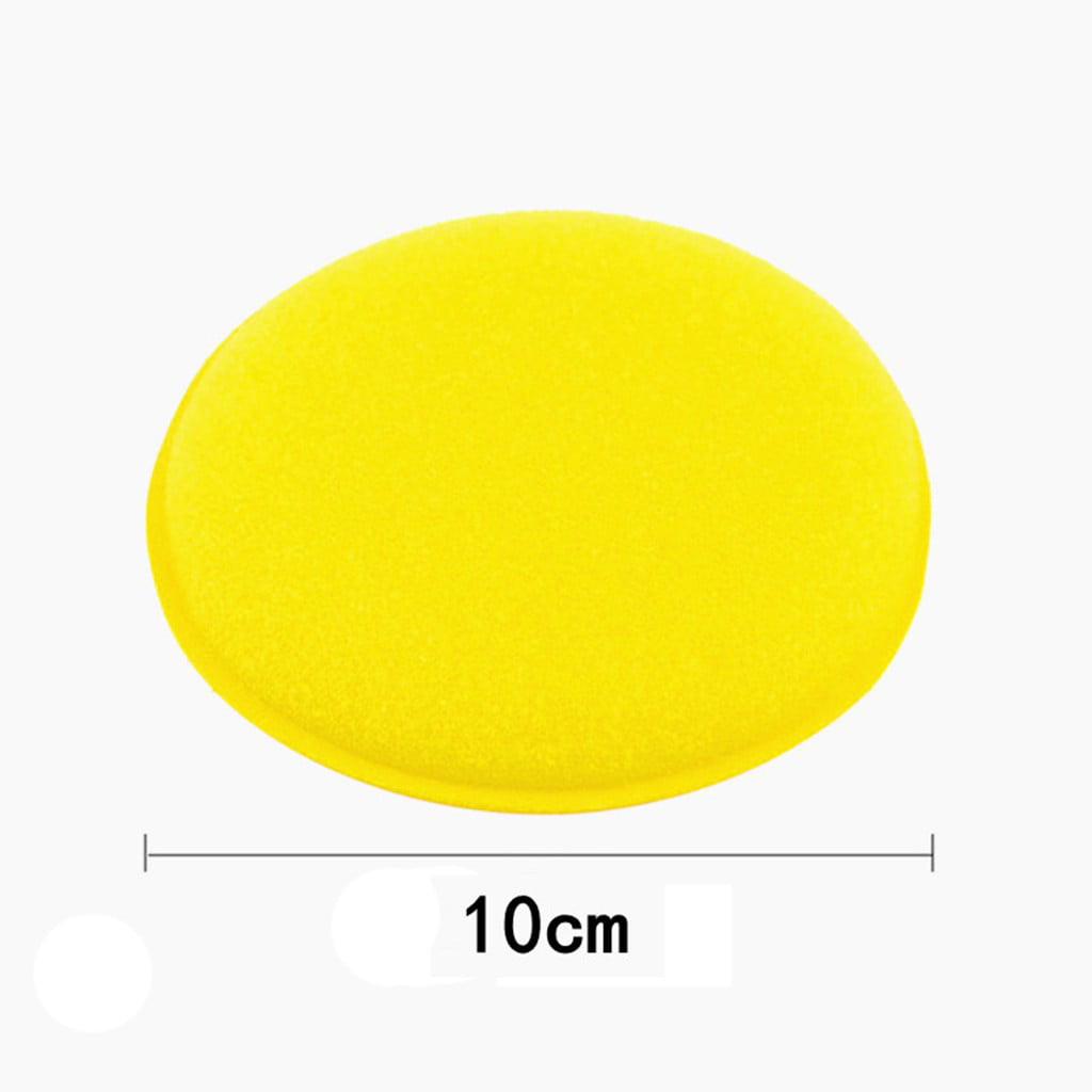 FAFWYP 12 Pcs Yellow Car Wax Foam Applicator - Car Detailing Tool for Waxing Kit Glaze Sealant Liquid Paste | Paint & Auto Part Accessories | Car Wash Kit Household Cleaning Supplies