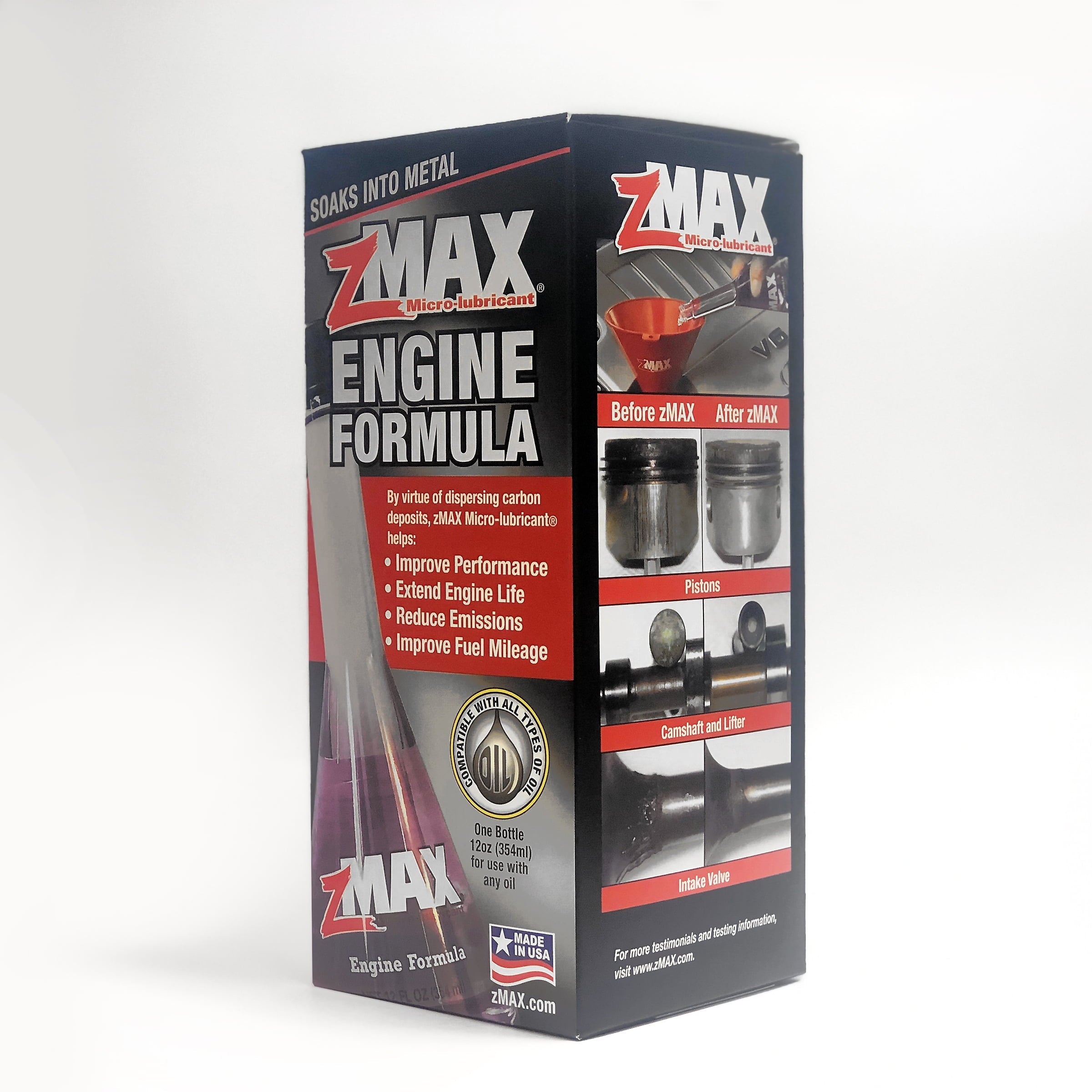 zMAX Micro-Lubricant Engine Treatment Formula, 12 oz or 354 ml