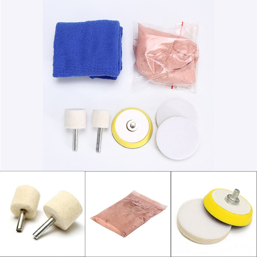 Ruibeauty Windshield Glass Polishing Kit Car Windscreen Scratch Remover 50G Cerium Oxide