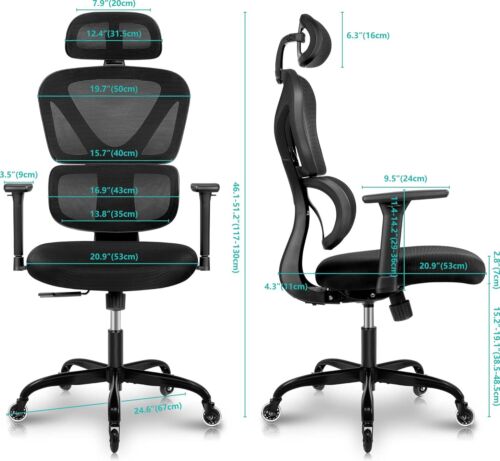 BIG SALE! Ergonomic Home Office Chair High Back Gaming Chair Headrest & Armrests