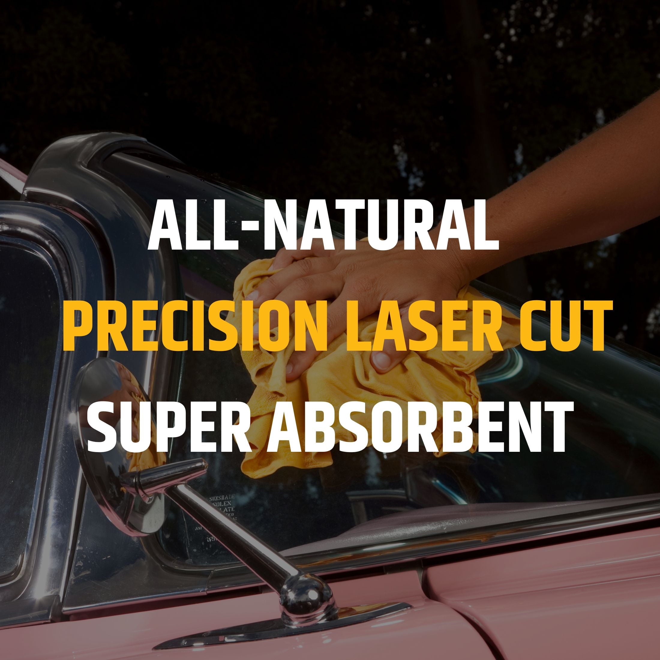 Tanner's Select Natural Sheepskin Car Drying Chamois 2.25 SQFT