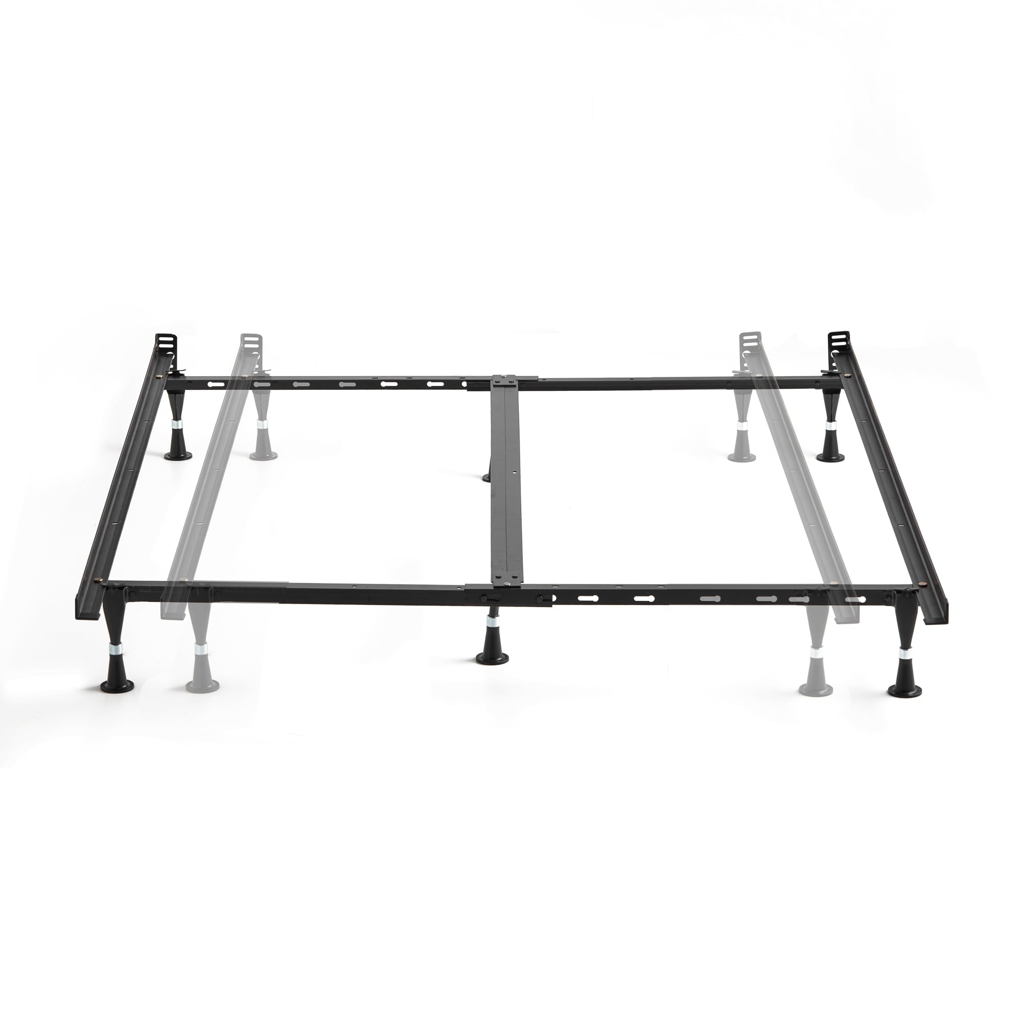 Rest Haven Metal Adjustable Bed Frame with Glides, Twin - Cal King
