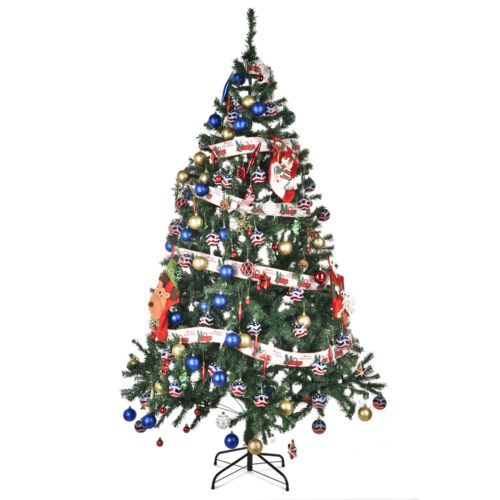Yescom 6 Ft Artificial Christmas Tree Metal Stand Home Holiday Decoration Green