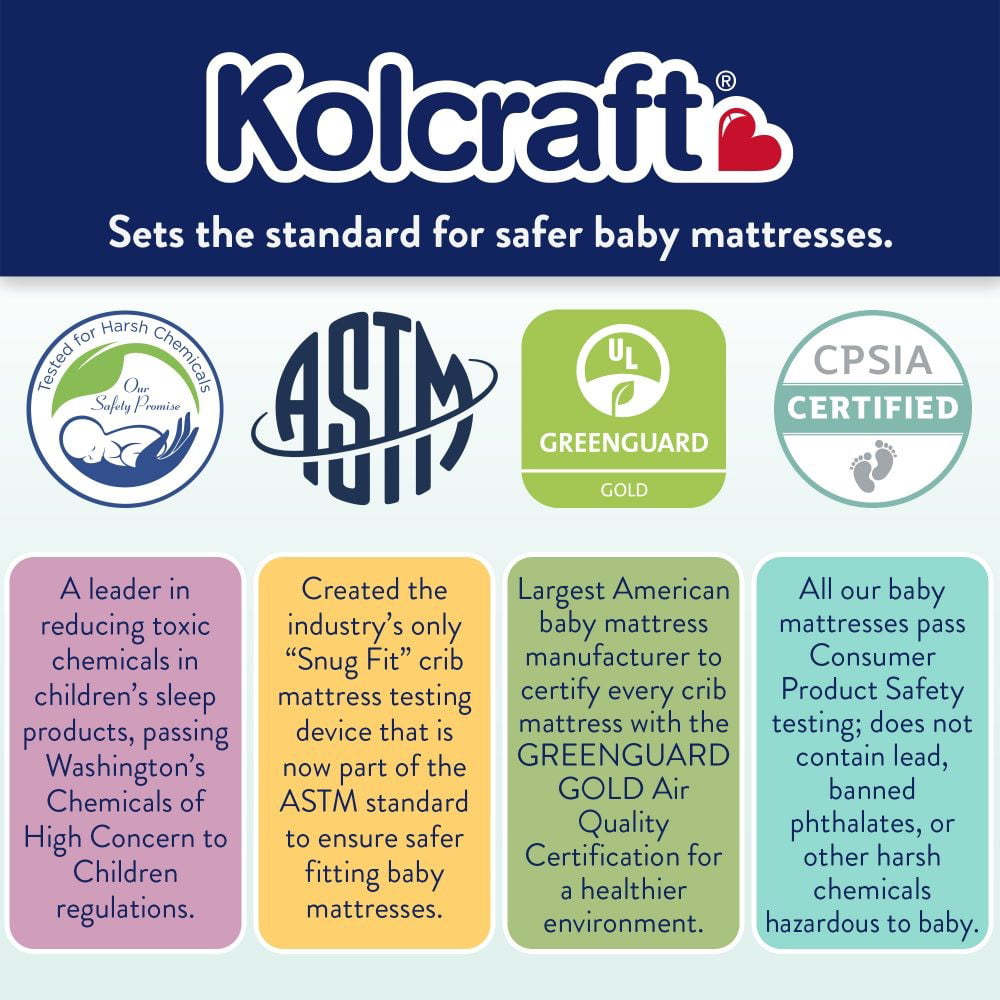 Pediatric 800 Extra Firm Ultra Deluxe, 80 Coil Crib and Toddler Mattress, White