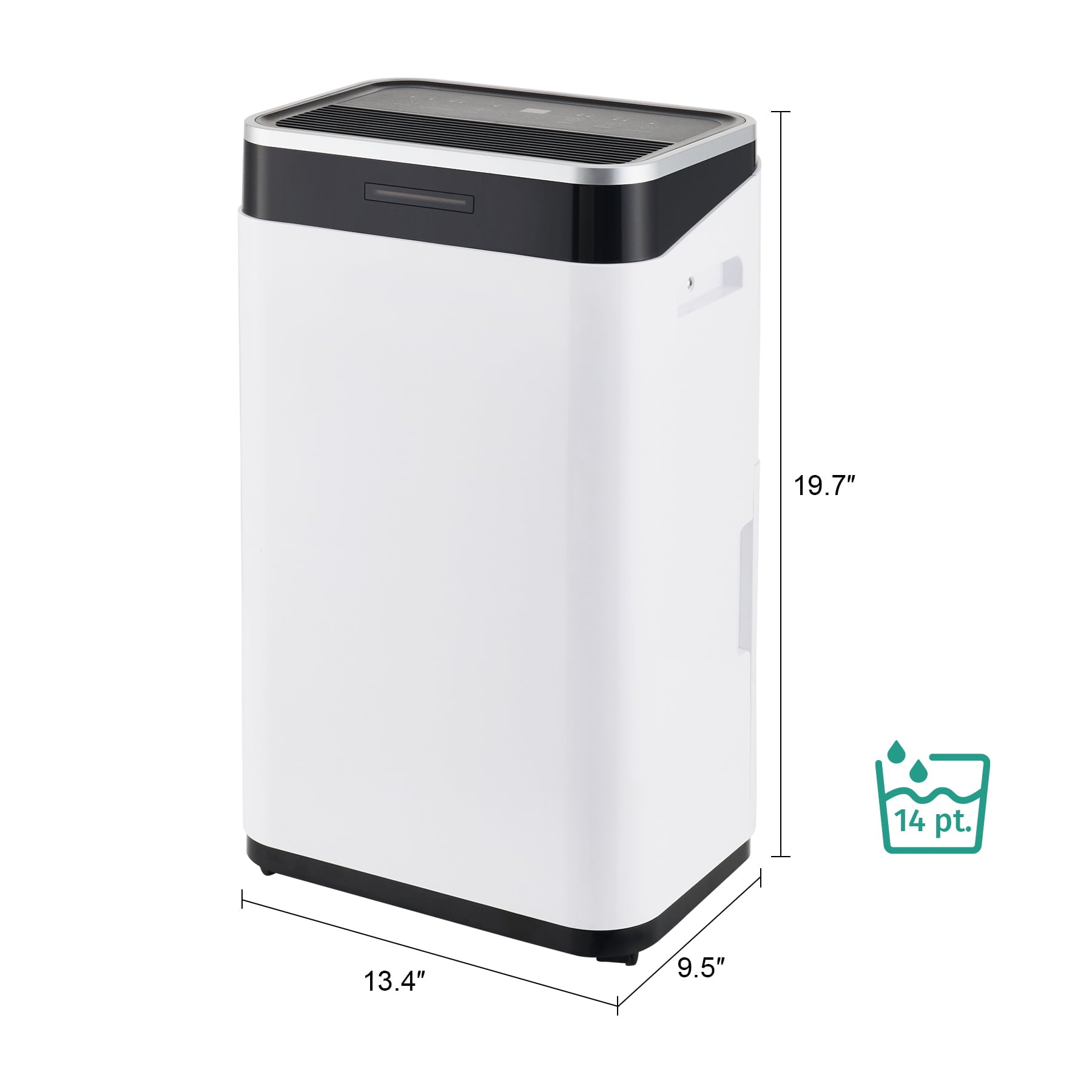 Preenex Dehumidifier with Drain Hose 24 hr Timer Auto Shutoff 50 Pint Capacity 13pt Tank