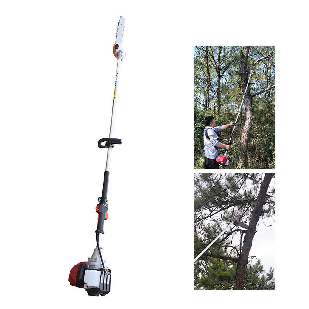 TFCFL 37CC 4-stroke Pole Saw Tree Trimmer Gas-Powered Chain Pole Saw Single Cylinder