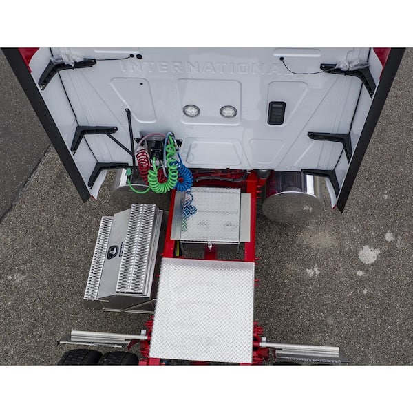 24 in. Diamond Tread Aluminum In-Frame Top Mount Truck Tool Box