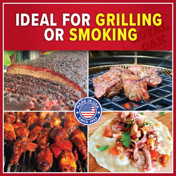 Royal Oak Lump Charcoal, All Natural Hardwood Charcoal, 15.4 lbs