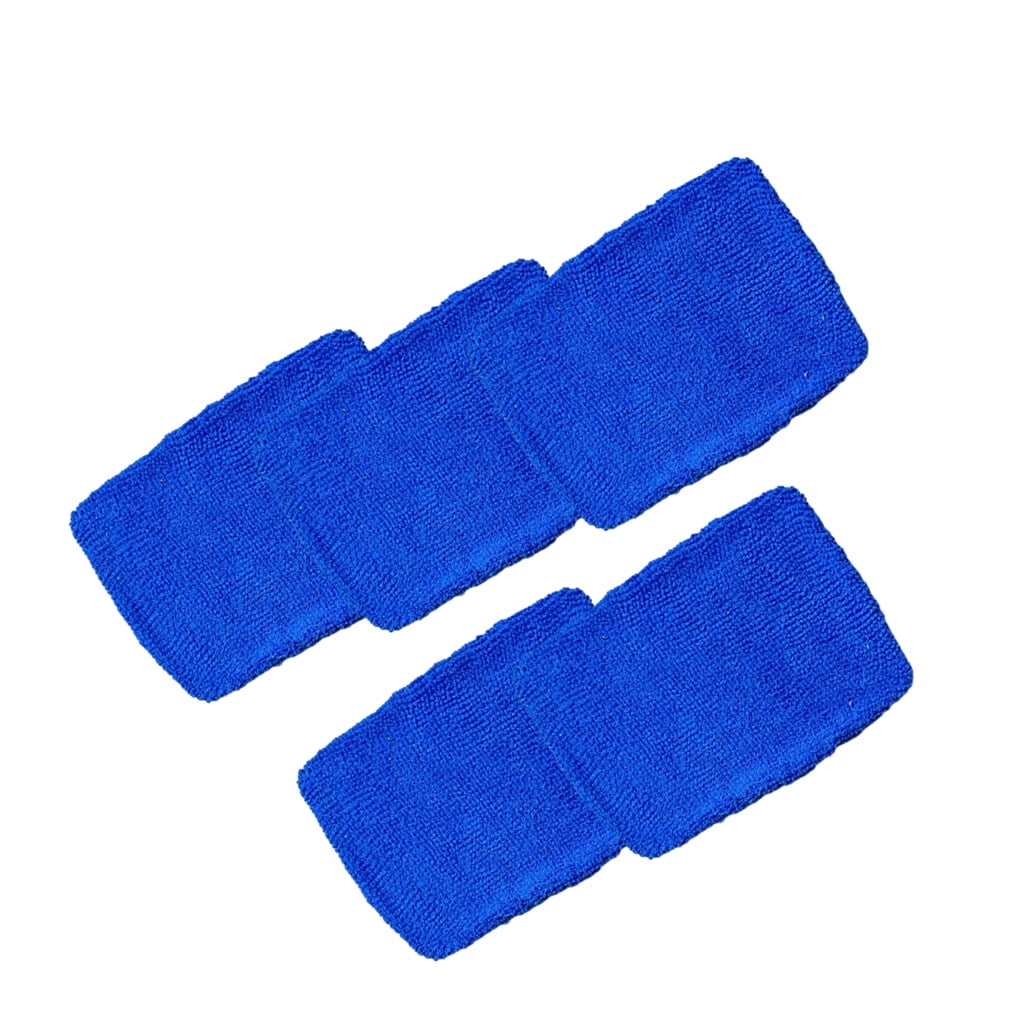 Worallymy 5 Pieces Car Window Clean Brush Replacement Pad Windshield Cleaning Tool Auto Glass Dust Wash Cloth Accessories Dark blue